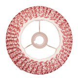 Ripple 25cm Tapered Shade - Coral Pink Ripple