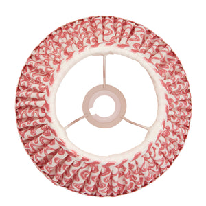 Ripple 25cm Tapered Shade - Coral Pink Ripple - Comet Lighting