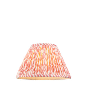 Ripple 30cm Tapered Shade - Coral Pink Ripple - Comet Lighting