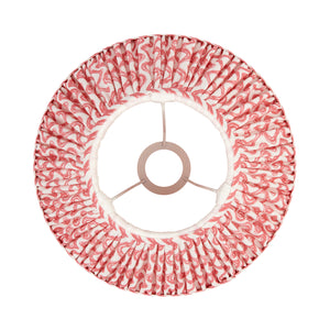 Ripple 30cm Tapered Shade - Coral Pink Ripple - Comet Lighting