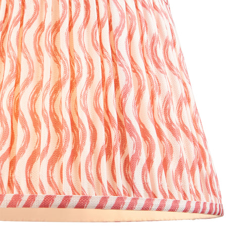 Ripple 35cm Tapered Shade - Coral Pink Ripple