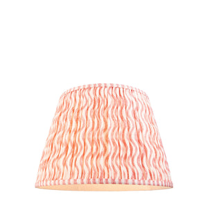 Ripple 40cm Tapered Shade - Coral Pink Ripple - Comet Lighting