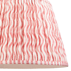 Ripple 40cm Tapered Shade - Coral Pink Ripple - Comet Lighting