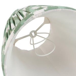 Zigzag 16cm Tapered Shade - Cotswold Green Zigzag - Comet Lighting