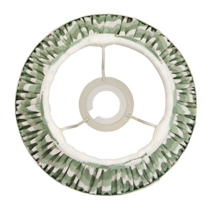 Zigzag 20cm Tapered Shade - Cotswold Green Zigzag - Comet Lighting