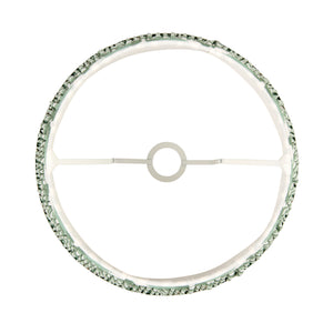 Zigzag 40cm Tapered Shade - Cotswold Green Zigzag - Comet Lighting