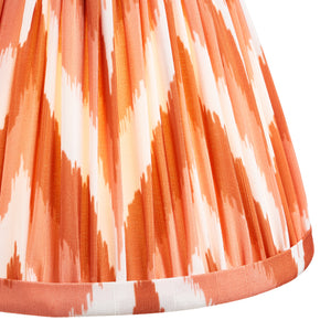 Zigzag 16cm Tapered Shade - Apricot Zigzag - Comet Lighting