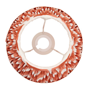 Zigzag 20cm Tapered Shade - Apricot Zigzag - Comet Lighting