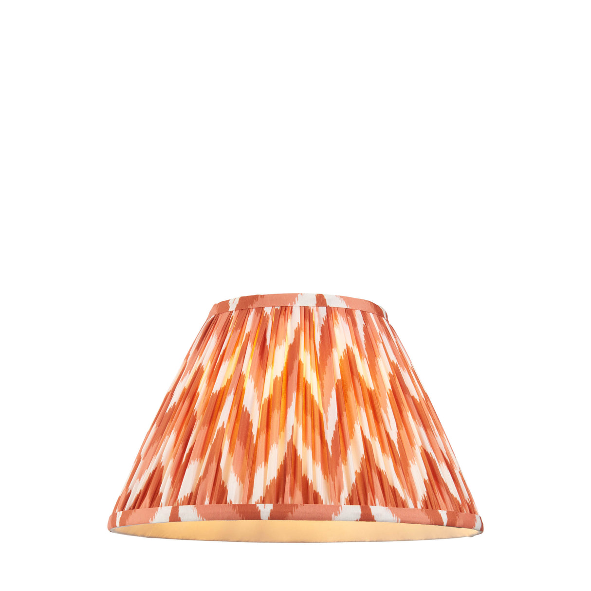 Zigzag 30cm Tapered Shade - Apricot Zigzag