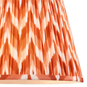 Zigzag 35cm Tapered Shade - Apricot Zigzag - Comet Lighting