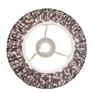 Ikat 25cm Tapered Shade - Pearl Grey Ikat - Comet Lighting