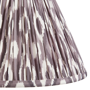 Ikat 30cm Tapered Shade - Pearl Grey Ikat - Comet Lighting