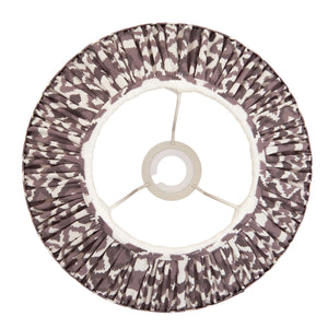 Ikat 30cm Tapered Shade - Pearl Grey Ikat - Comet Lighting