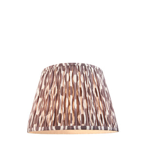 Ikat 35cm Tapered Shade - Pearl Grey Ikat - Comet Lighting