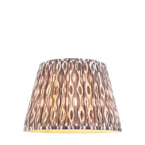Ikat 40cm Tapered Shade - Pearl Grey Ikat - Comet Lighting