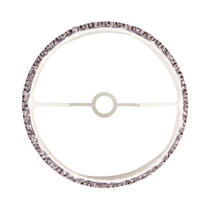 Ikat 40cm Tapered Shade - Pearl Grey Ikat - Comet Lighting