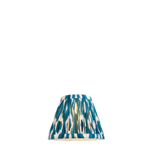 Ikat 16cm Tapered Shade - Marlin Blue Ikat - Comet Lighting
