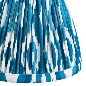Ikat 16cm Tapered Shade - Marlin Blue Ikat - Comet Lighting