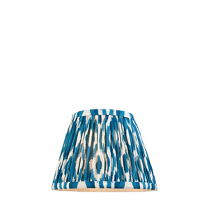 Ikat 20cm Tapered Shade - Marlin Blue Ikat - Comet Lighting