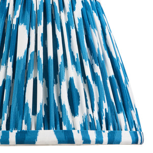 Ikat 20cm Tapered Shade - Marlin Blue Ikat - Comet Lighting
