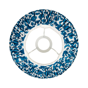 Ikat 25cm Tapered Shade - Marlin Blue Ikat Lamp Shade