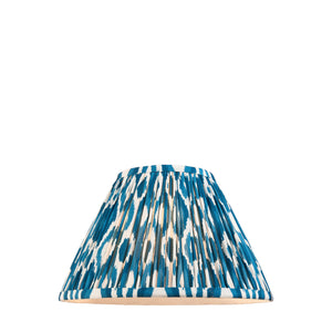 Ikat 30cm Tapered Shade - Marlin Blue Ikat Lamp Shade