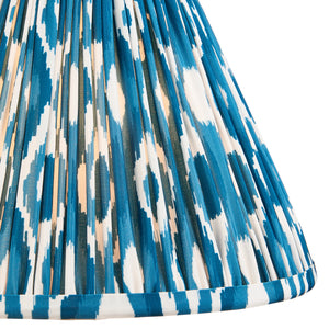 Ikat 30cm Tapered Shade - Marlin Blue Ikat Lamp Shade
