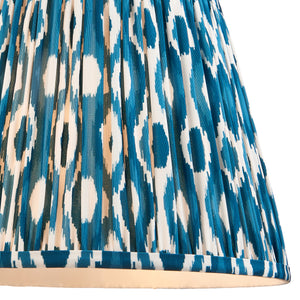 Ikat 35cm Tapered Shade - Marlin Blue Ikat Lamp Shade