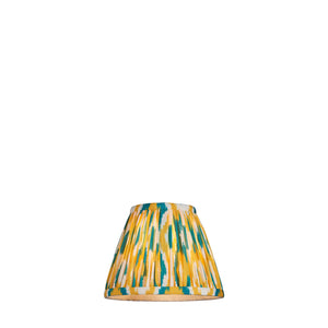 Ikat 16cm Tapered Shade - Yellow Jade Ikat Lamp Shade