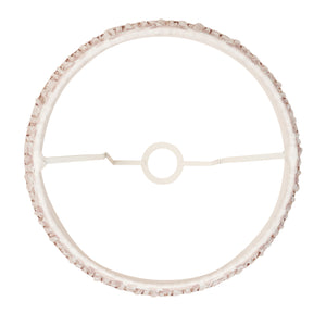 Ikat 40cm Tapered Shade - Neutral Ikat - Comet Lighting