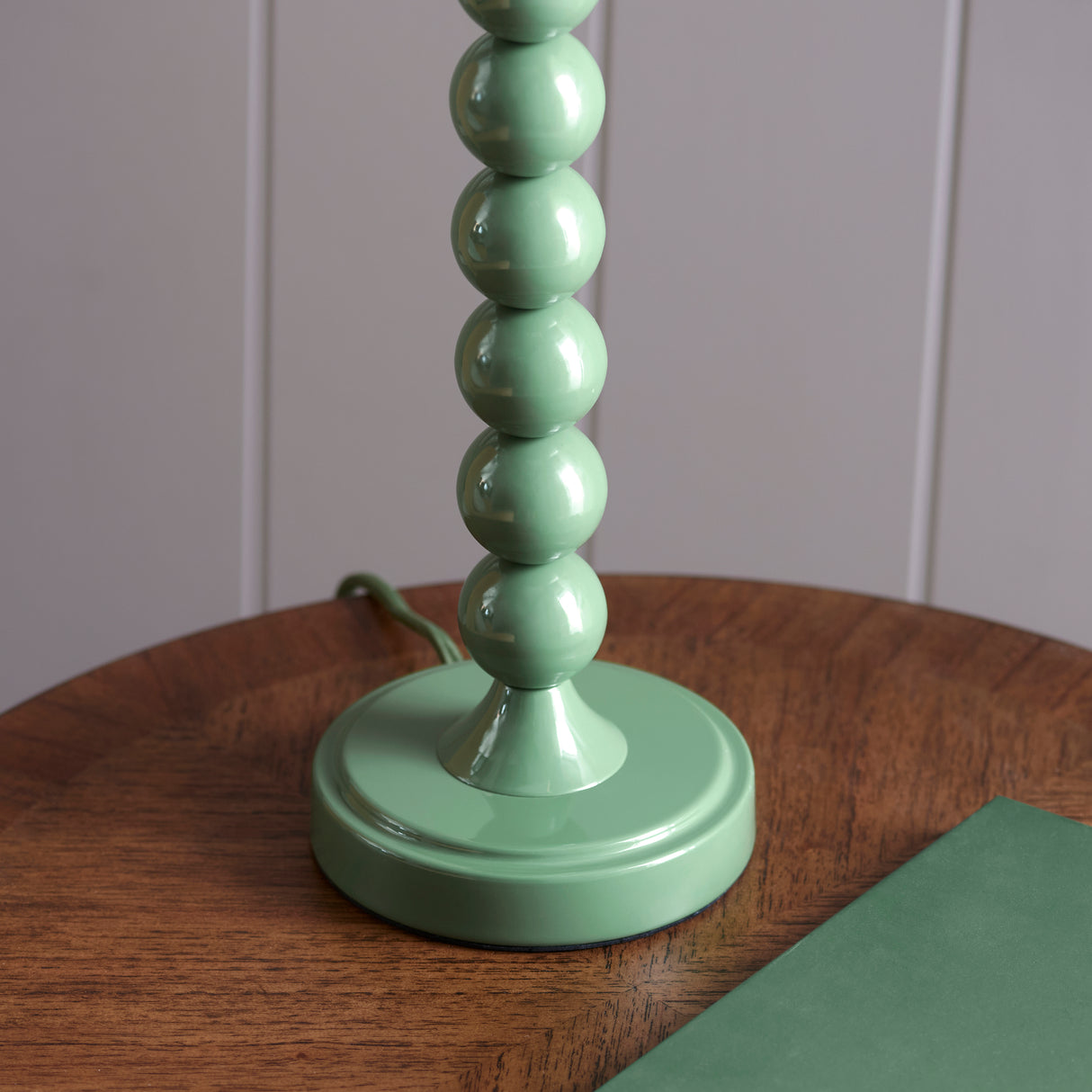 Higgledy Table Lamp Base - Gloss Cotswold green