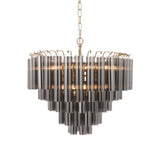 Toulouse 12lt Pendant Light - Smooth smokey grey