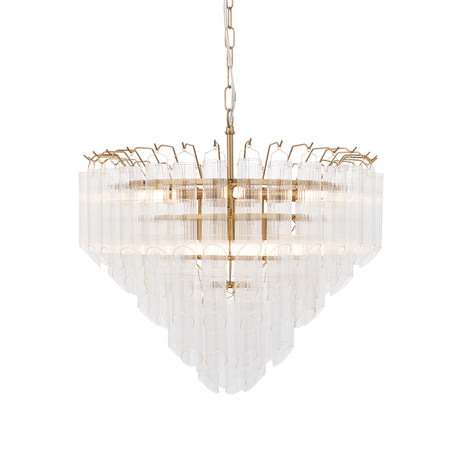 Toulouse 12lt Pendant Light - Clear cylindrical glass - Comet Lighting