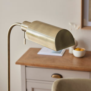 Pharmacy Reader Floor Light - Antique brass - Comet Lighting