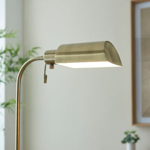 Pharmacy Reader Floor Light - Antique brass - Comet Lighting