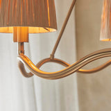 Wriggle 3lt Pendant Light - Brushed aged brass