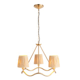 Wriggle 3lt Pendant Light - Brushed aged brass