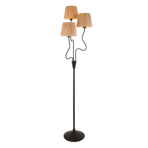 Wriggle 3lt Floor Lamp - Matte Black - Comet Lighting
