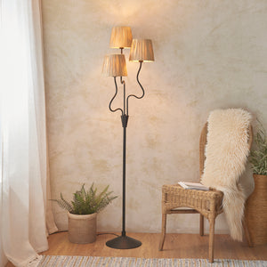 Wriggle 3lt Floor Lamp - Matte Black - Comet Lighting