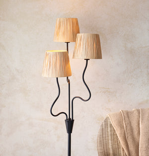 Wriggle 3lt Floor Lamp - Matte Black - Comet Lighting