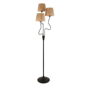 Wriggle 3lt Floor Lamp - Matte Black - Comet Lighting