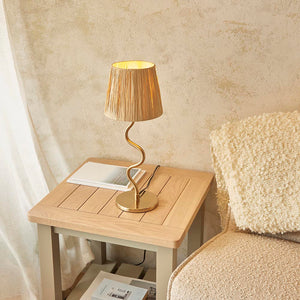 Wriggle Table Lamp - Aged Brass - Comet Lighting