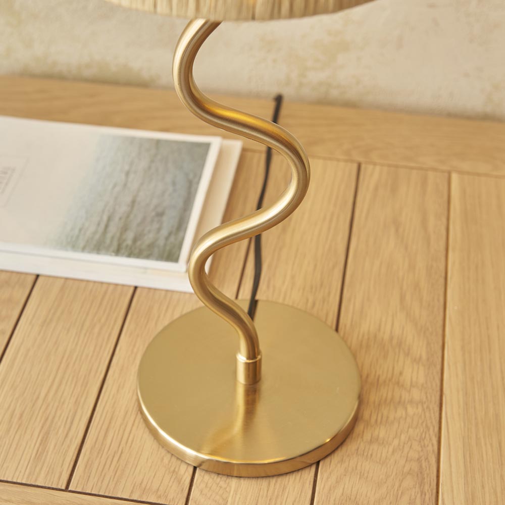 Wriggle Table Lamp - Aged Brass