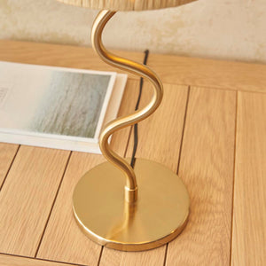 Wriggle Table Lamp - Aged Brass - Comet Lighting