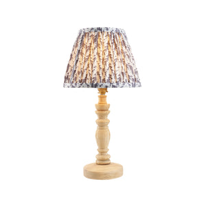 Natural Ash Bibury & Leaf 20cm Pearl grey shade - Comet Lighting