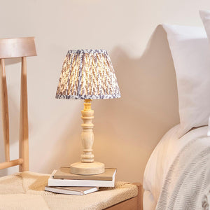 Natural Ash Bibury & Leaf 20cm Pearl grey shade - Comet Lighting