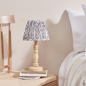 Natural Ash Bibury & Leaf 20cm Pearl grey shade - Comet Lighting