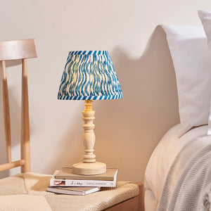 Natural Ash Bibury & Ripple 20cm Marlin blue shade - Comet Lighting