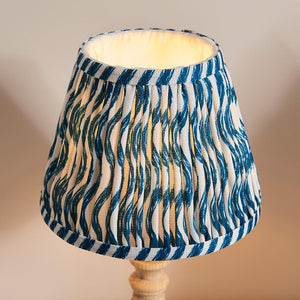 Natural Ash Bibury & Ripple 20cm Marlin blue shade - Comet Lighting