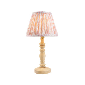 Natural Ash Bibury & Leaf 20cm Peachy keen shade - Comet Lighting
